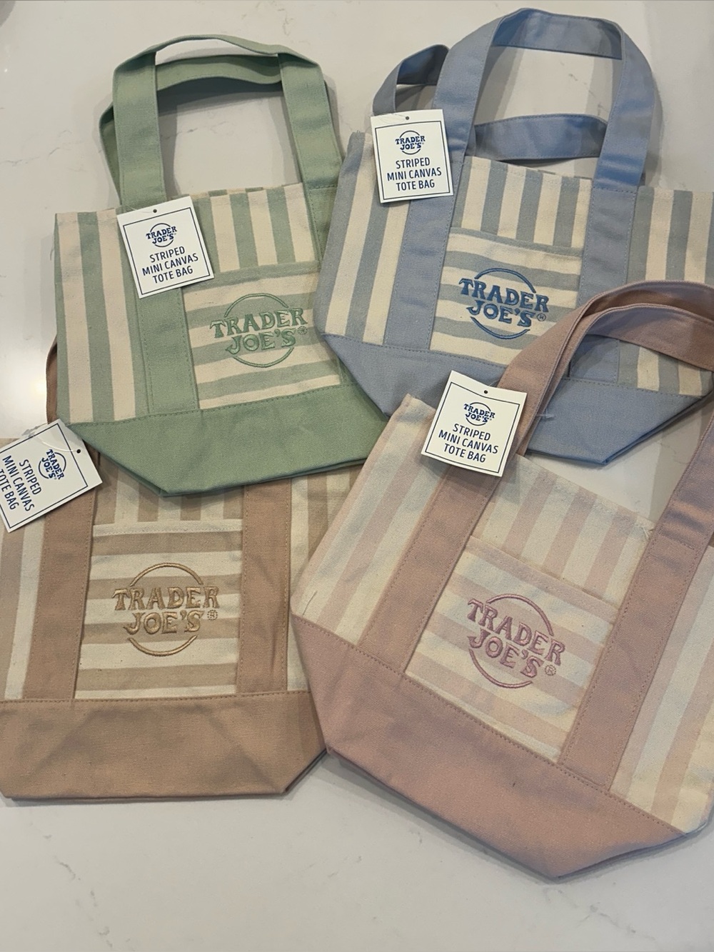 Trader Joe’s mini tote bags (ALL 4)